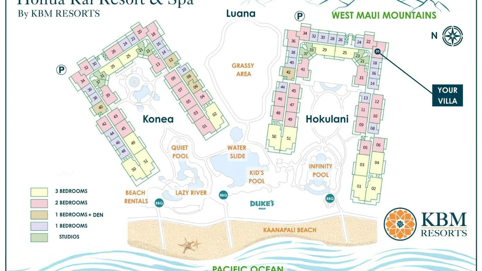 公寓 Kbm Resorts Spacious Ocean View 4-Bedroom Honua Kai Collection Multi Unit Listing Same Floor 2 Free Rental Cars Hkh-62048 卡纳帕利 美国